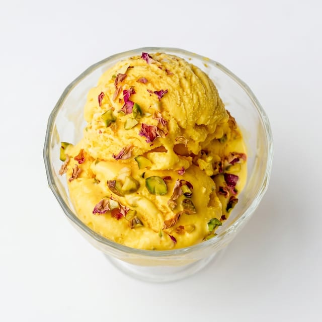 Saffron Ice Cream.